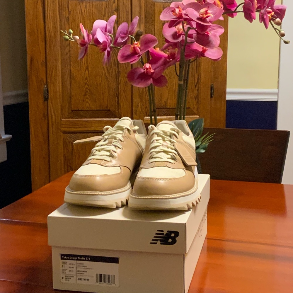 New Balance/ Tokyo Design Studio 574 - canvas and leather w/ original box